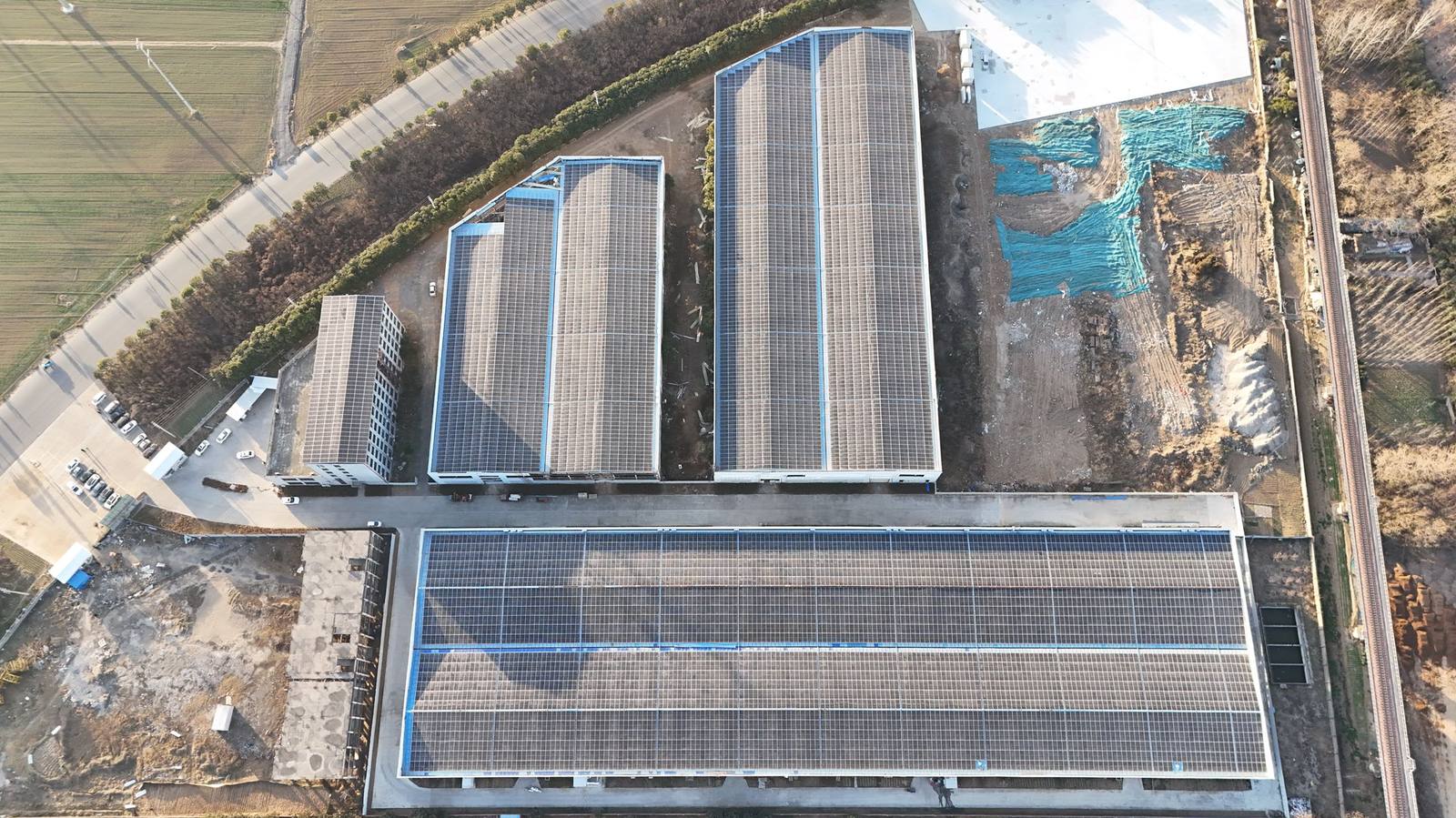 6MW 光伏电站·航拍全貌